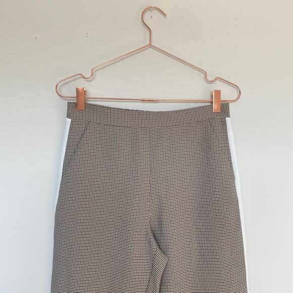 ASOS Womens Houndstooth Pants Size 4 Pockets Tapered Academia Preppy Office - Picture 2 of 8